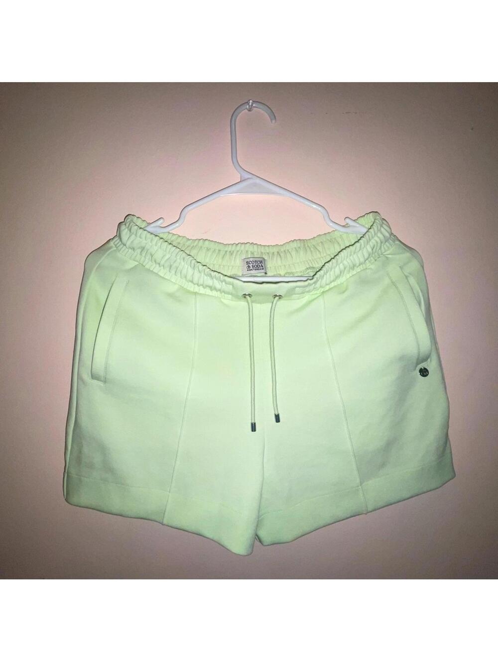 Scotch & Soda Mint Green Tencel Shorts Size S